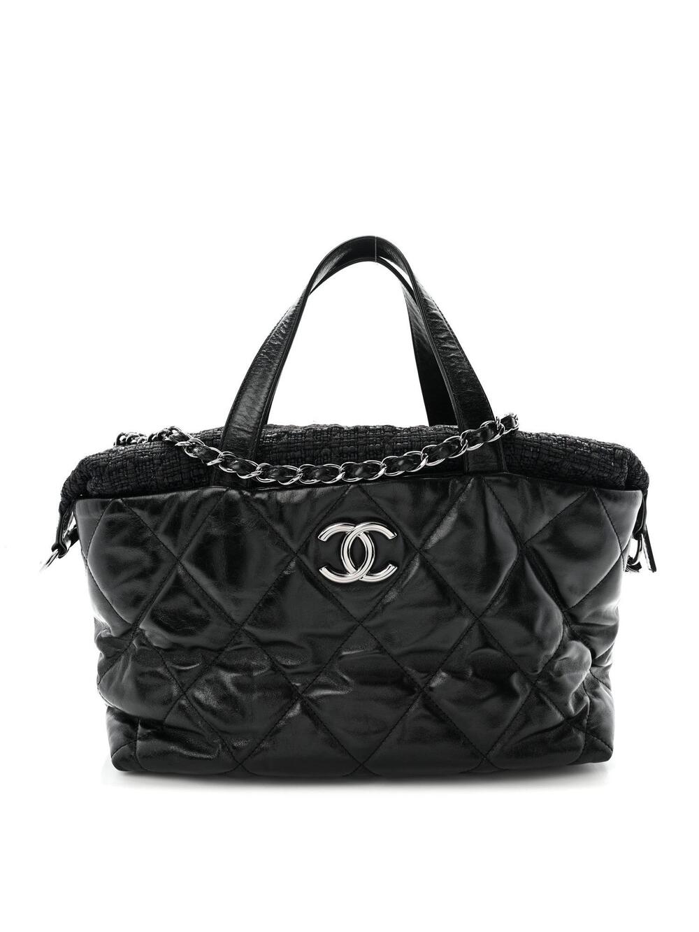 Chanel Glazed Calfskin Quilted Tweed #271060C15B